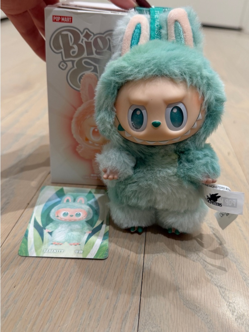 Pop Mart Labubu “serenity” in Mint Green